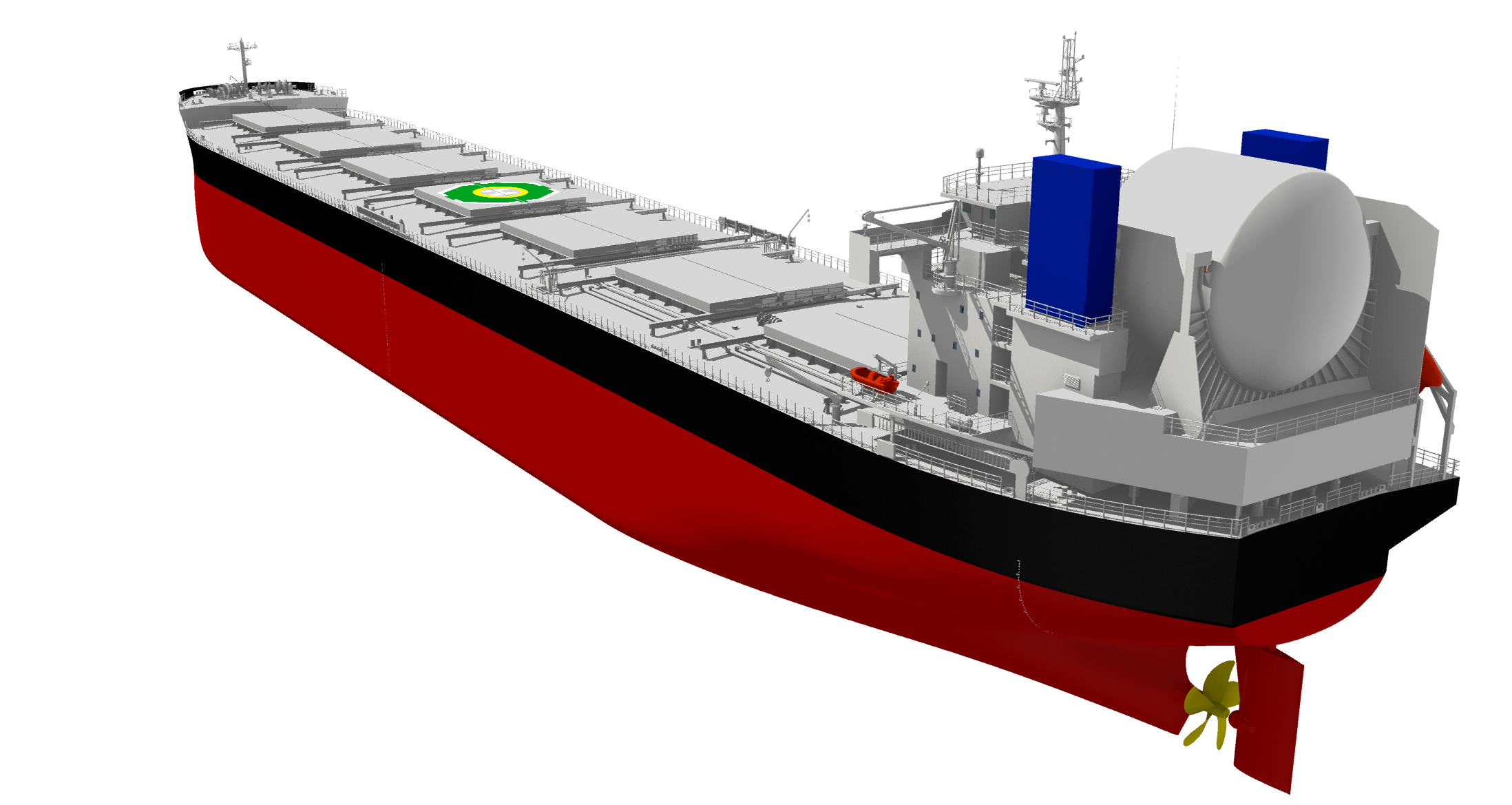 TSUNEISHI SHIPBUILDING receives Approval in Principle for LNG dual-fuel bulk carrier KAMSARMAX GF: CO₂ reduced by 40% or more compared to EEDI reference line