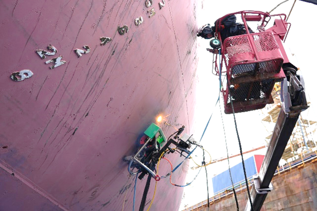 Successful Field Trial of the “InfraLaser” Rust and Coating Removal System on an Actual Vessel -Aiming for Environmental Load Reduction, Improved Working Conditions, and Automation in Ship Repair-