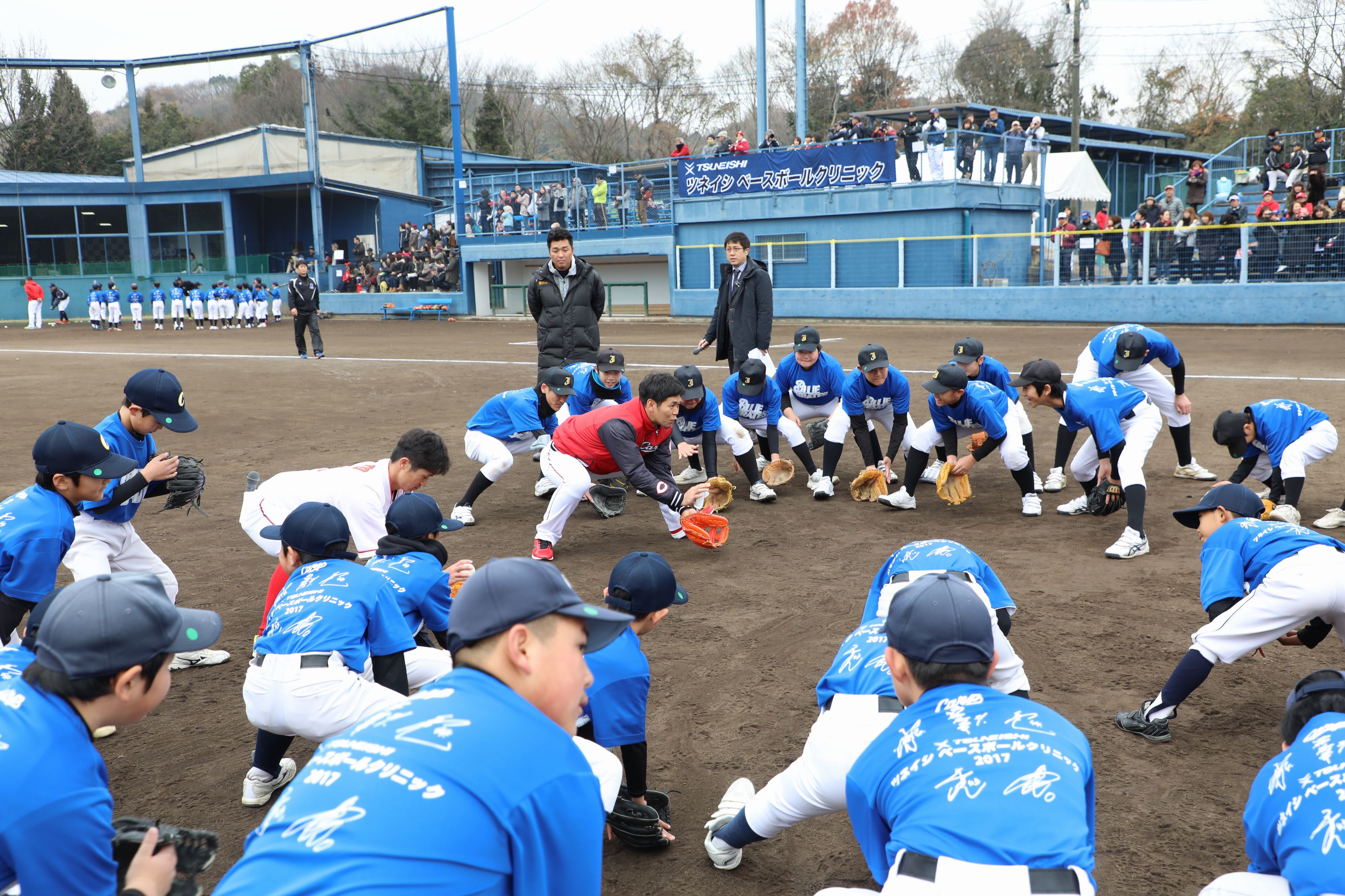 広島東洋カープの5選手が子ども達に直接野球を指導
