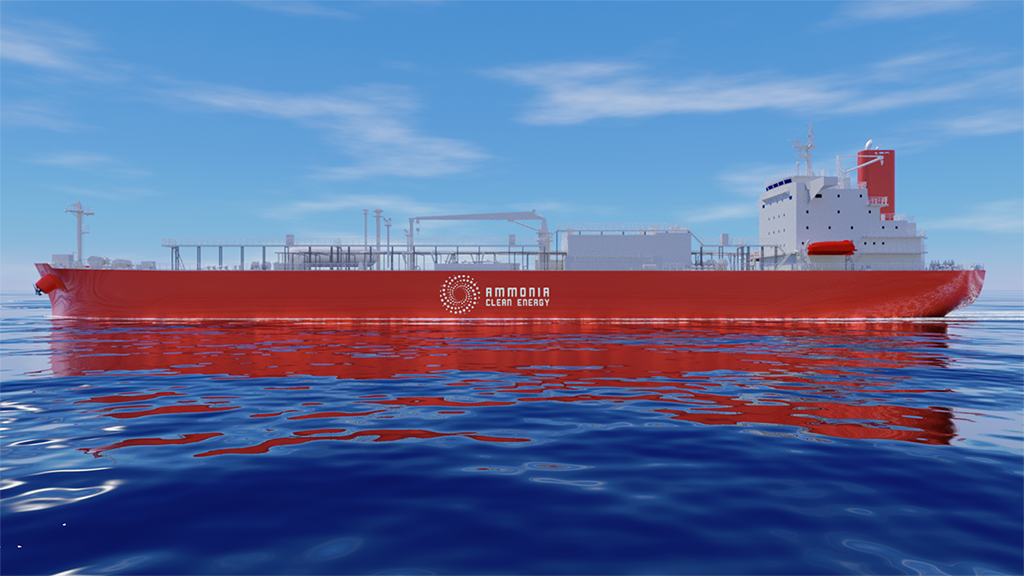 外航液化ガス輸送船のイメージ