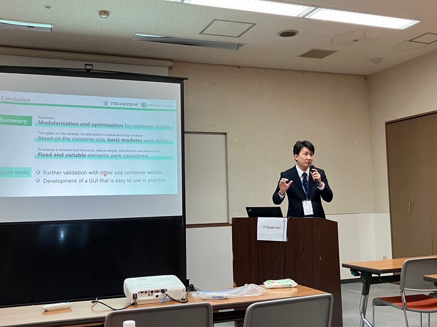 常石造船の社会人学生が広島大学エクセレントスチューデントスカラシップを受賞